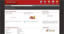 Desktop Screenshot of goodprlinks.com